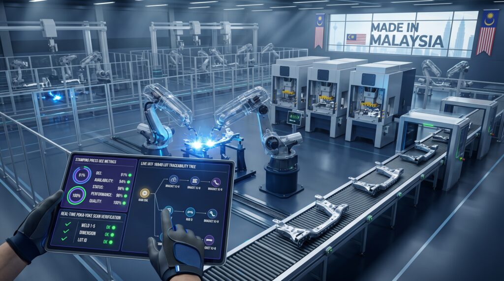 Automotive MES Malaysia IATF 16949 Traceability Software and Dynamic APS Scheduling
