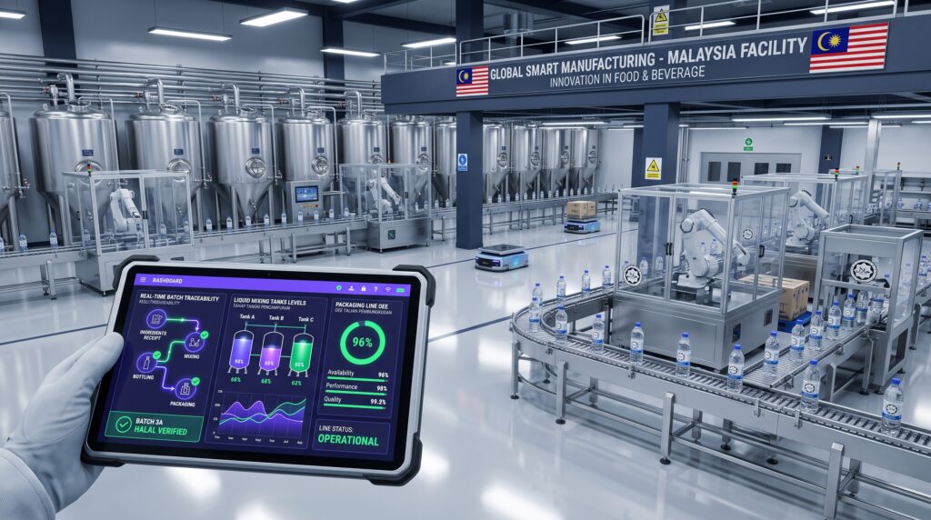 Food and Beverage MES Malaysia Halal Batch Traceability and Dynamic FEFO Scheduling