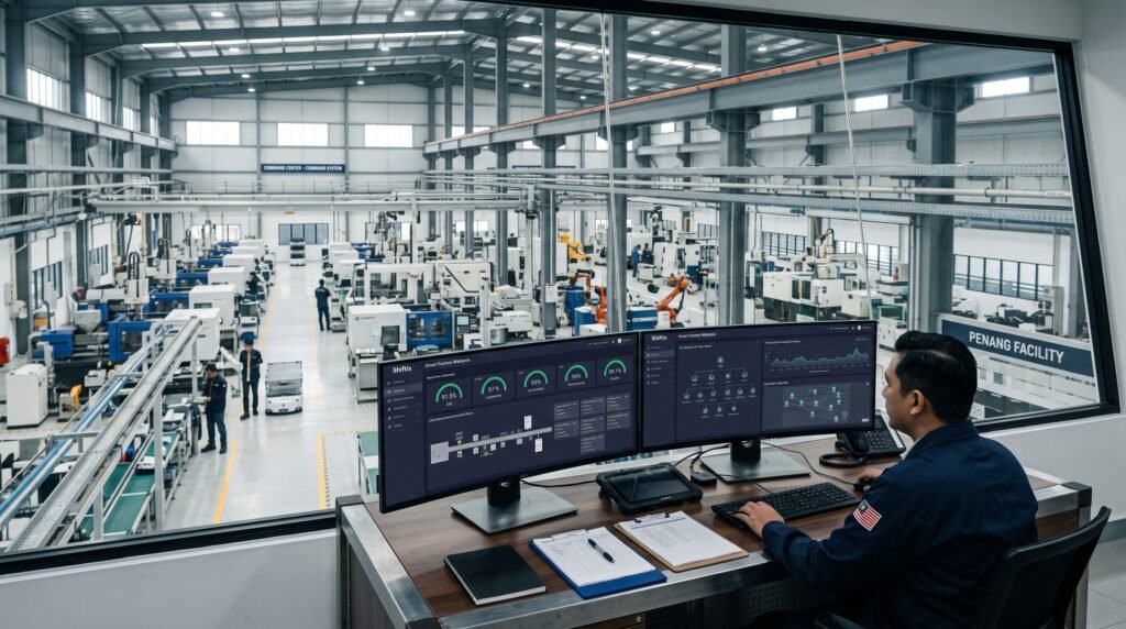 Shiftix Smart Factory Malaysia connected manufacturing dashboard and industrial IoT ecosystem