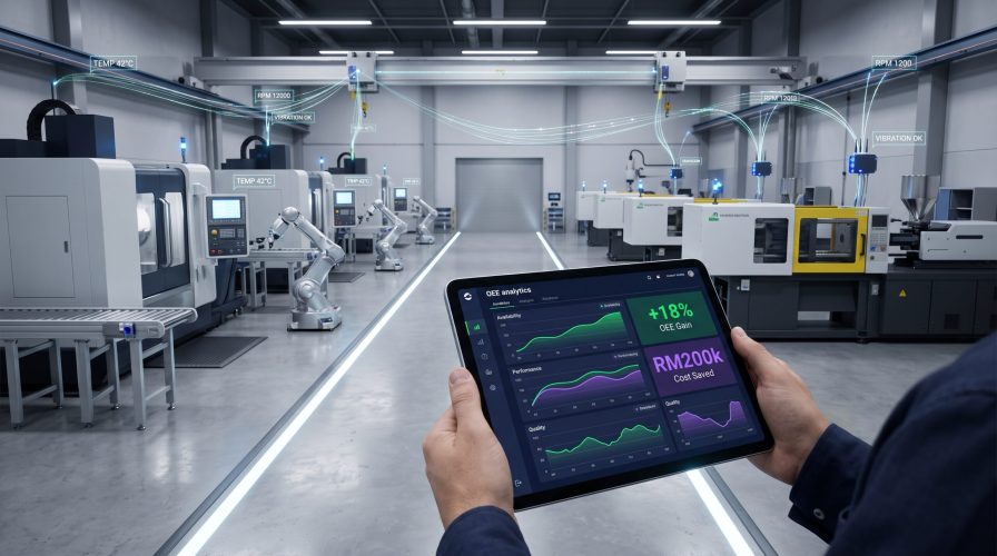 OEE Monitoring Malaysia Case Study RM200k Cost Savings Real-Time Telemetry Dashboard